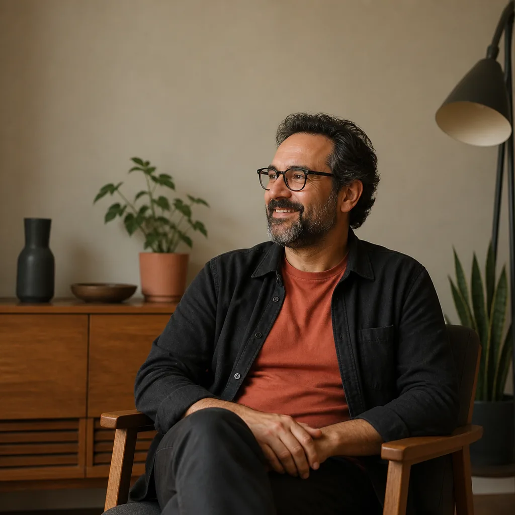 Portrait of Diego Salas, a career-switcher learning to code